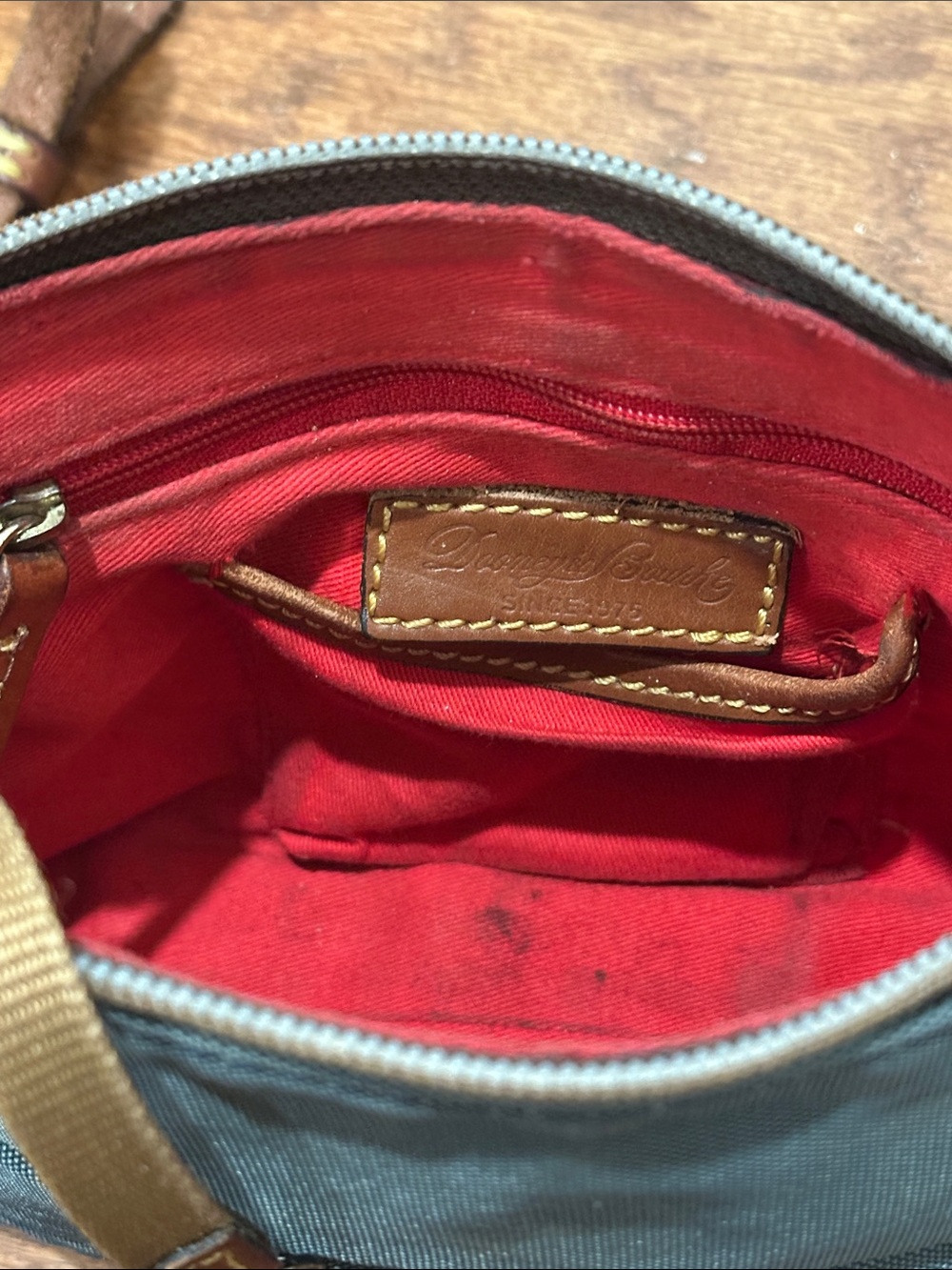 Dooney & Bourke navy blue Nylon Crossbody Pouchette—please read! - Picture 8 of 10